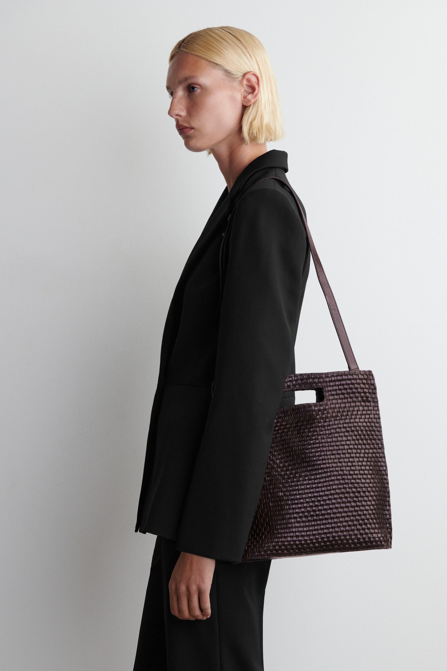 Folio Hand-Woven Leather Bag