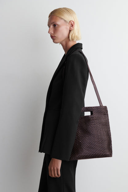 Folio Hand-Woven Leather Bag