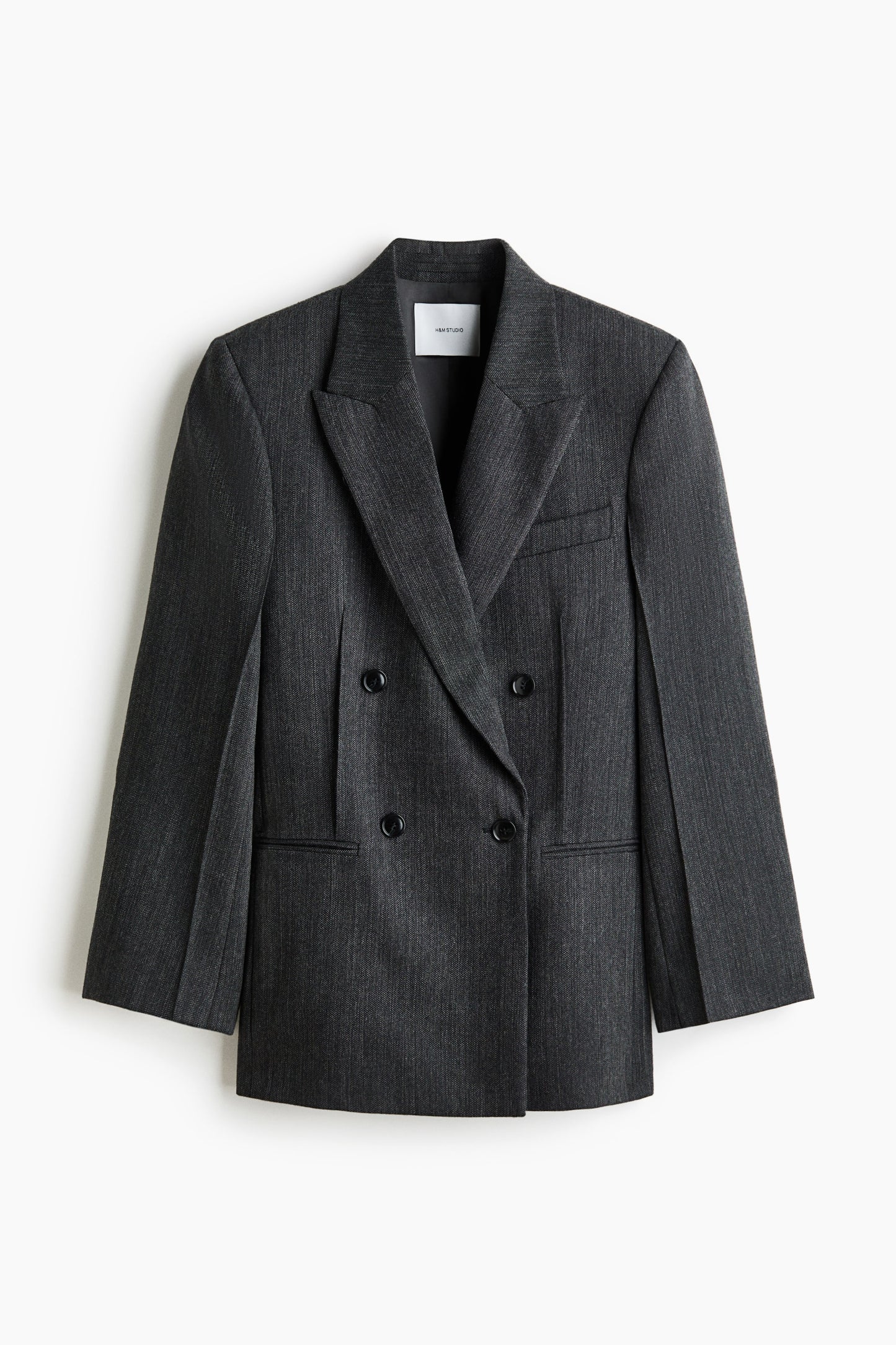 Double-breasted wool blazer