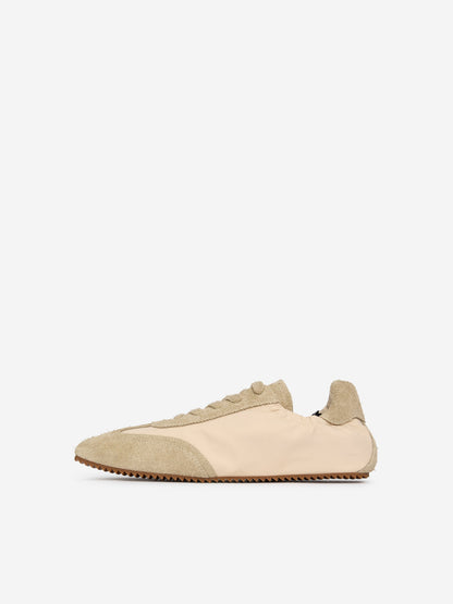 Suede-Nylon Trainers