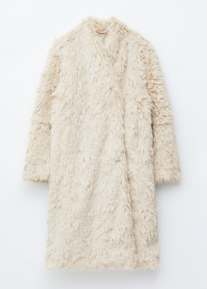 Faux Fur Midi Coat
