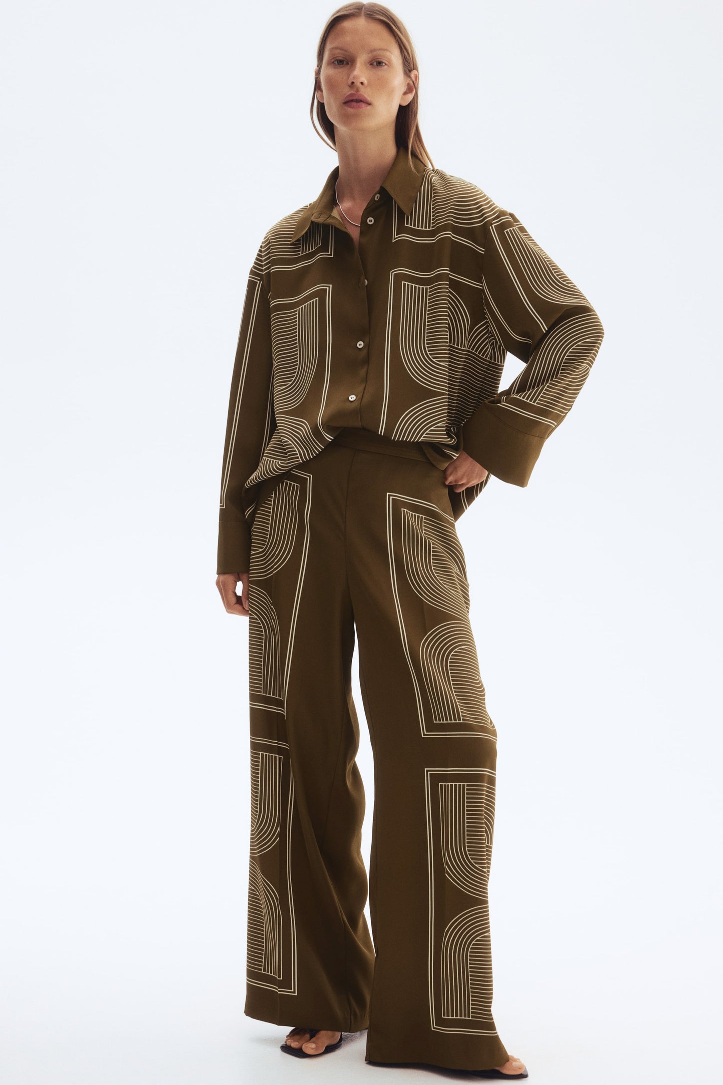 Straight trousers