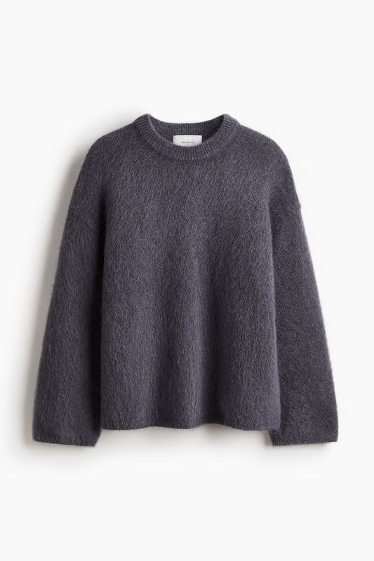 Oversized mohair-blend jumper