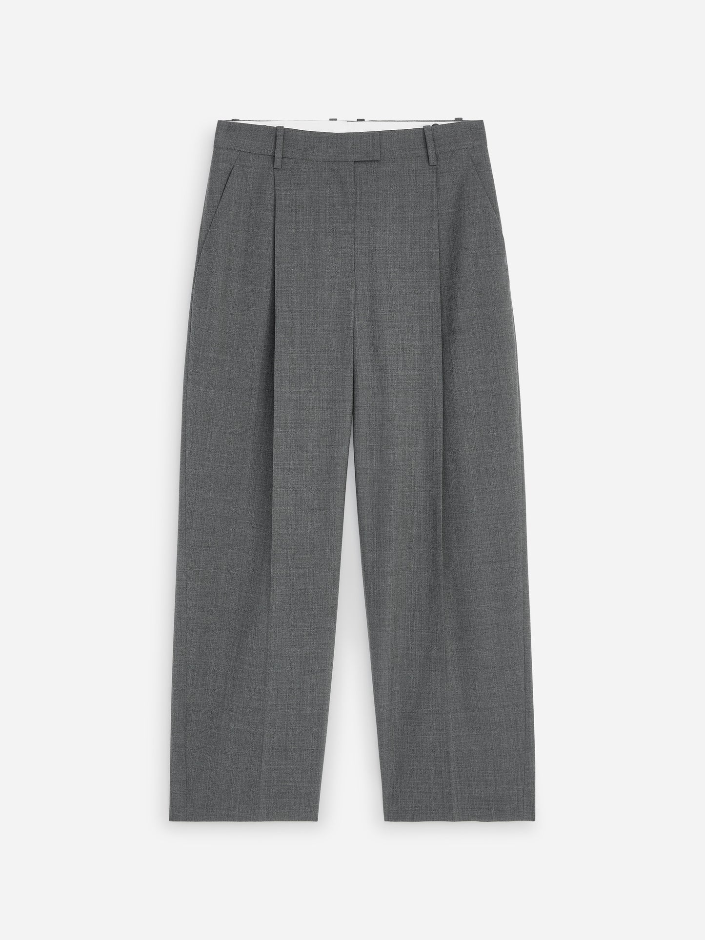 Pleated Wool-blend Trousers