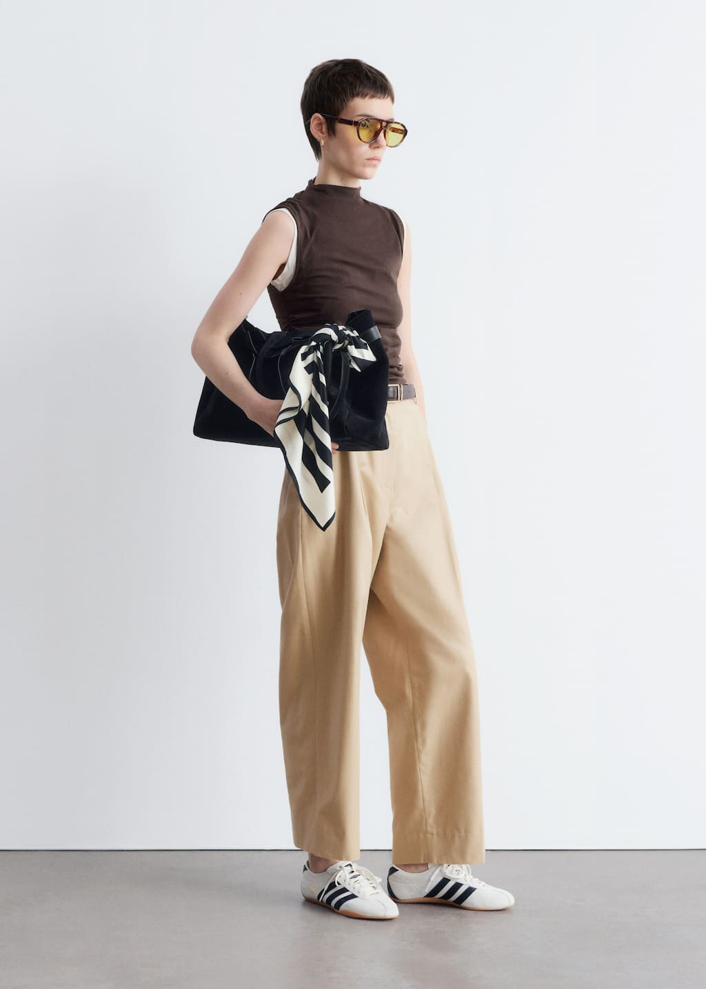 Tapered Press-Crease Trousers