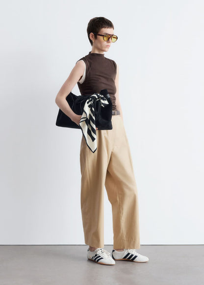 Tapered Press-Crease Trousers