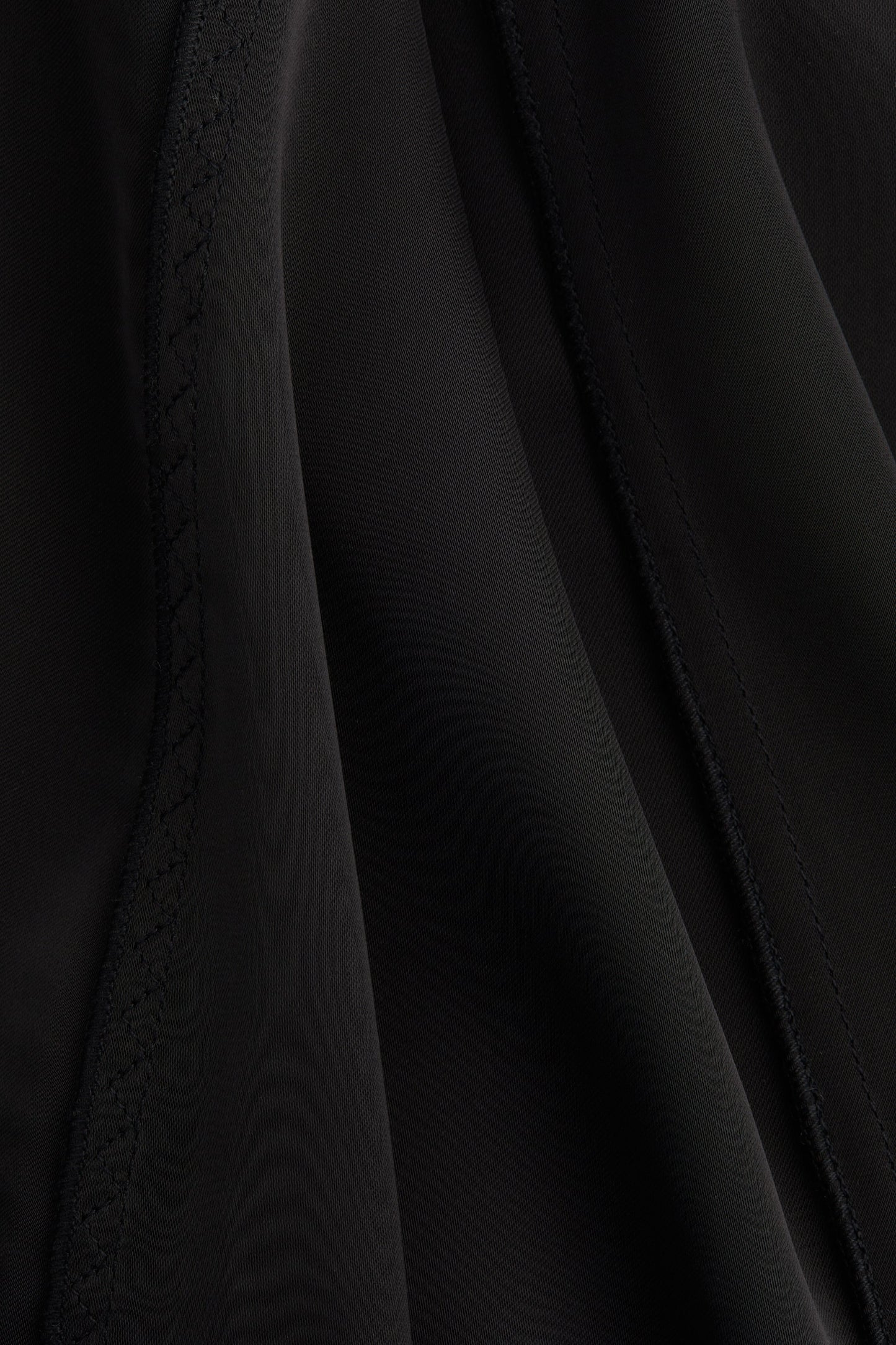 Lace-inset satin dress