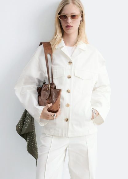 Cotton Twill Tailored Jacket