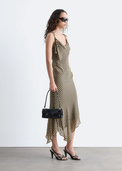 Draped Midi Dress