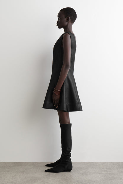 Metallic Wool-Blend Mini Dress
