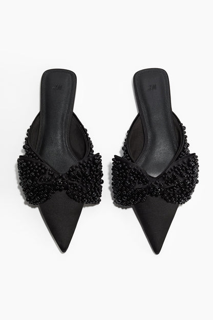 Embellished mules