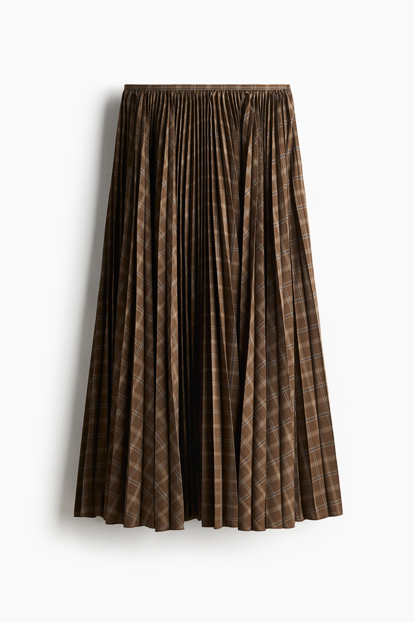 Pleated circular skirt