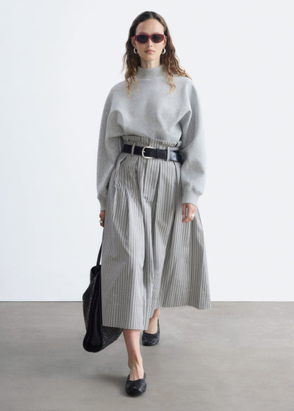 Mock Neck Scuba Sweatshirt