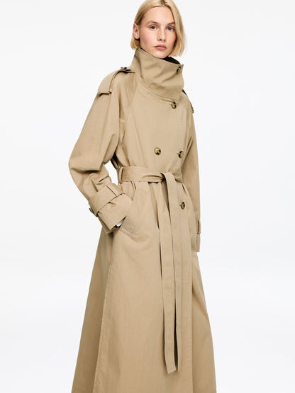 Scarf Trench Coat