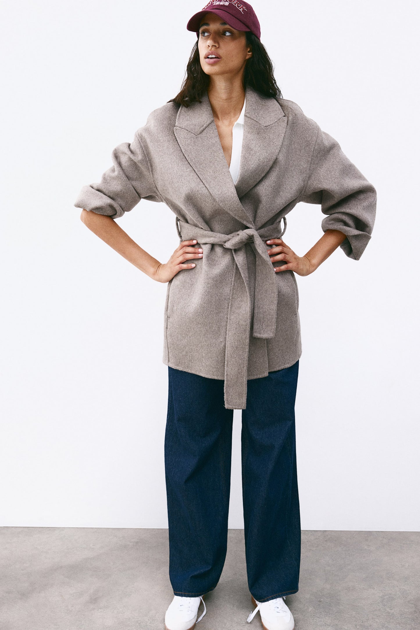 Wool-blend coat