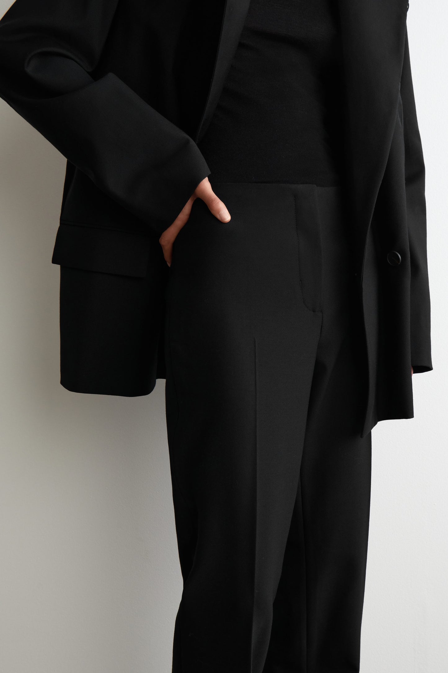 Slim Wool-Blend Trousers