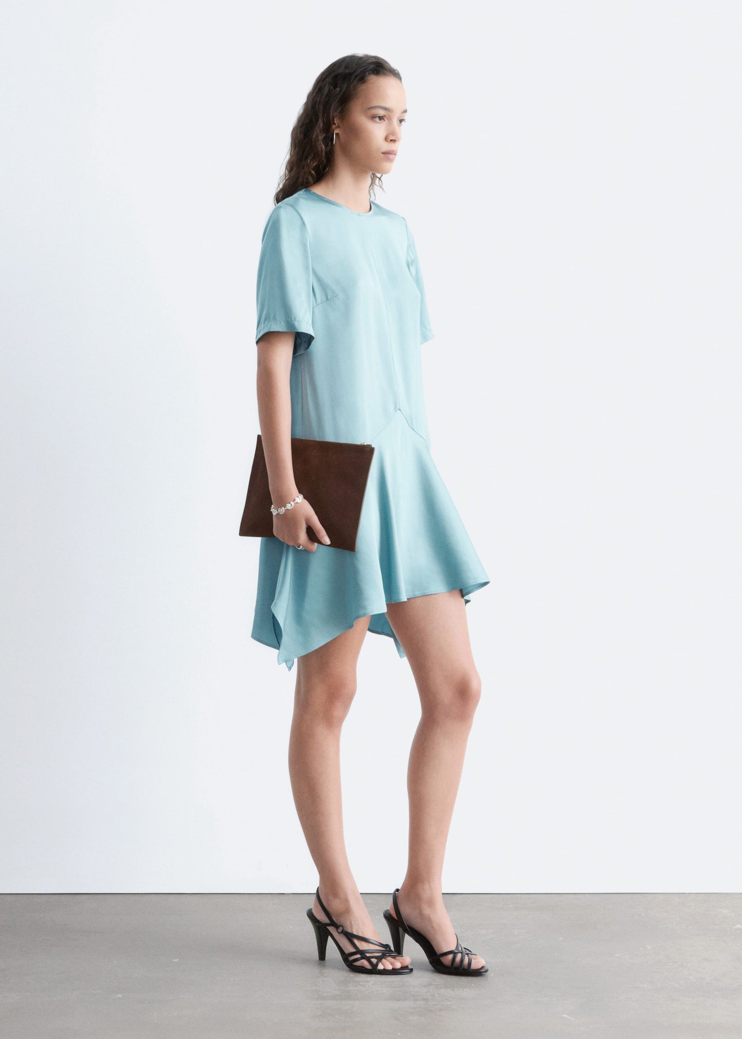Handkerchief Hem Mini Dress