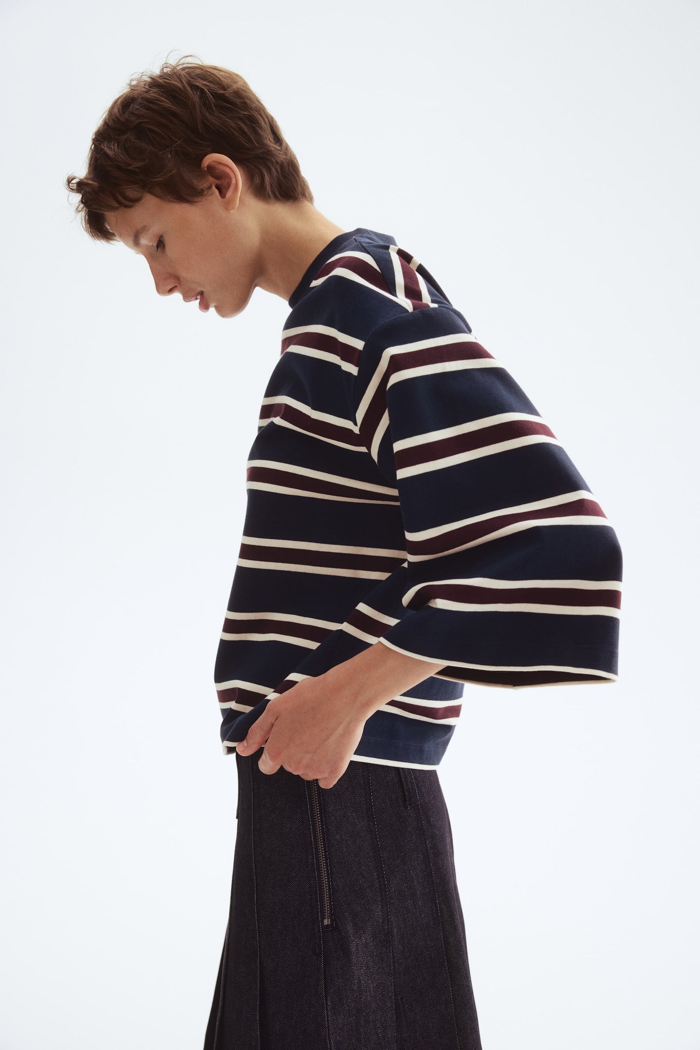 Loose-fit cotton top