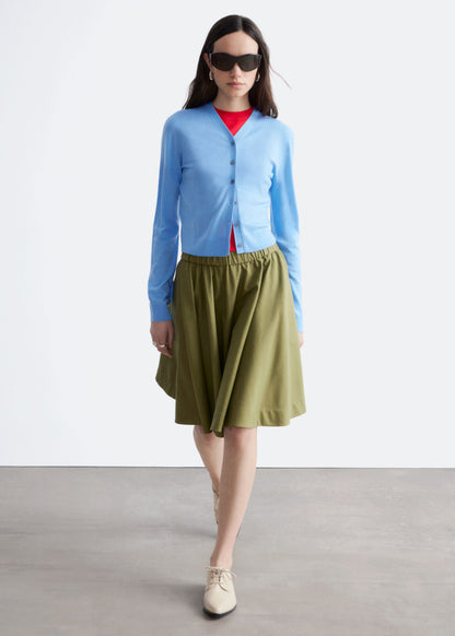Cropped Cashmere Cardigan