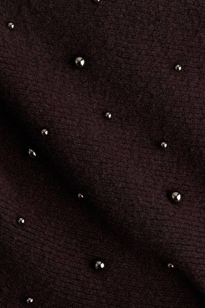 Bead-embellished bandeau top