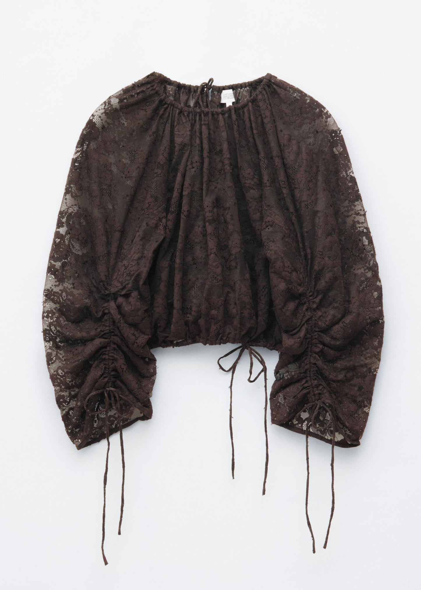 Gathered Lace Blouse