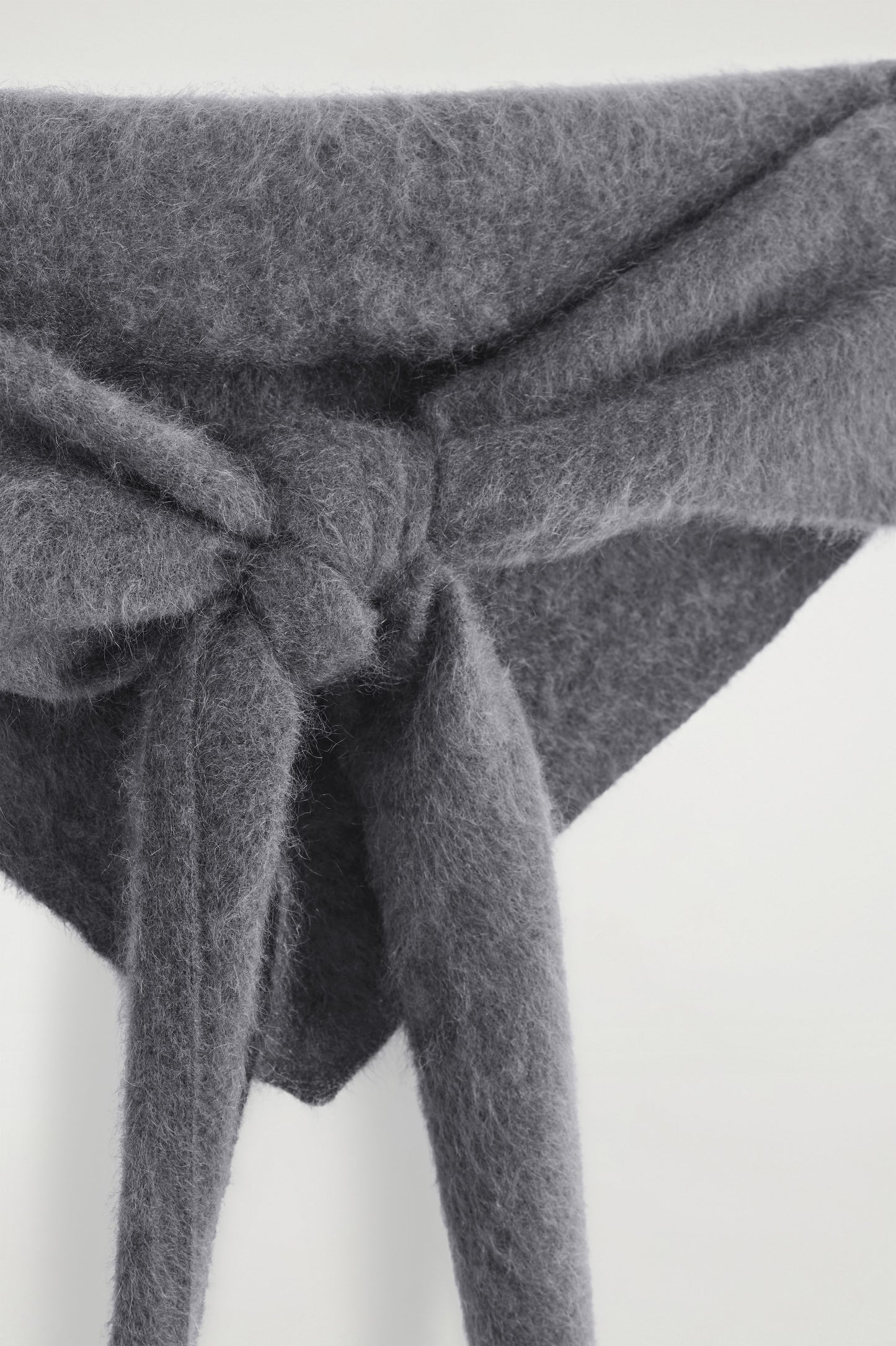 Brushed-Cashmere Triangle Scarf