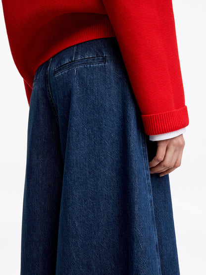 Denim Culotte Trousers