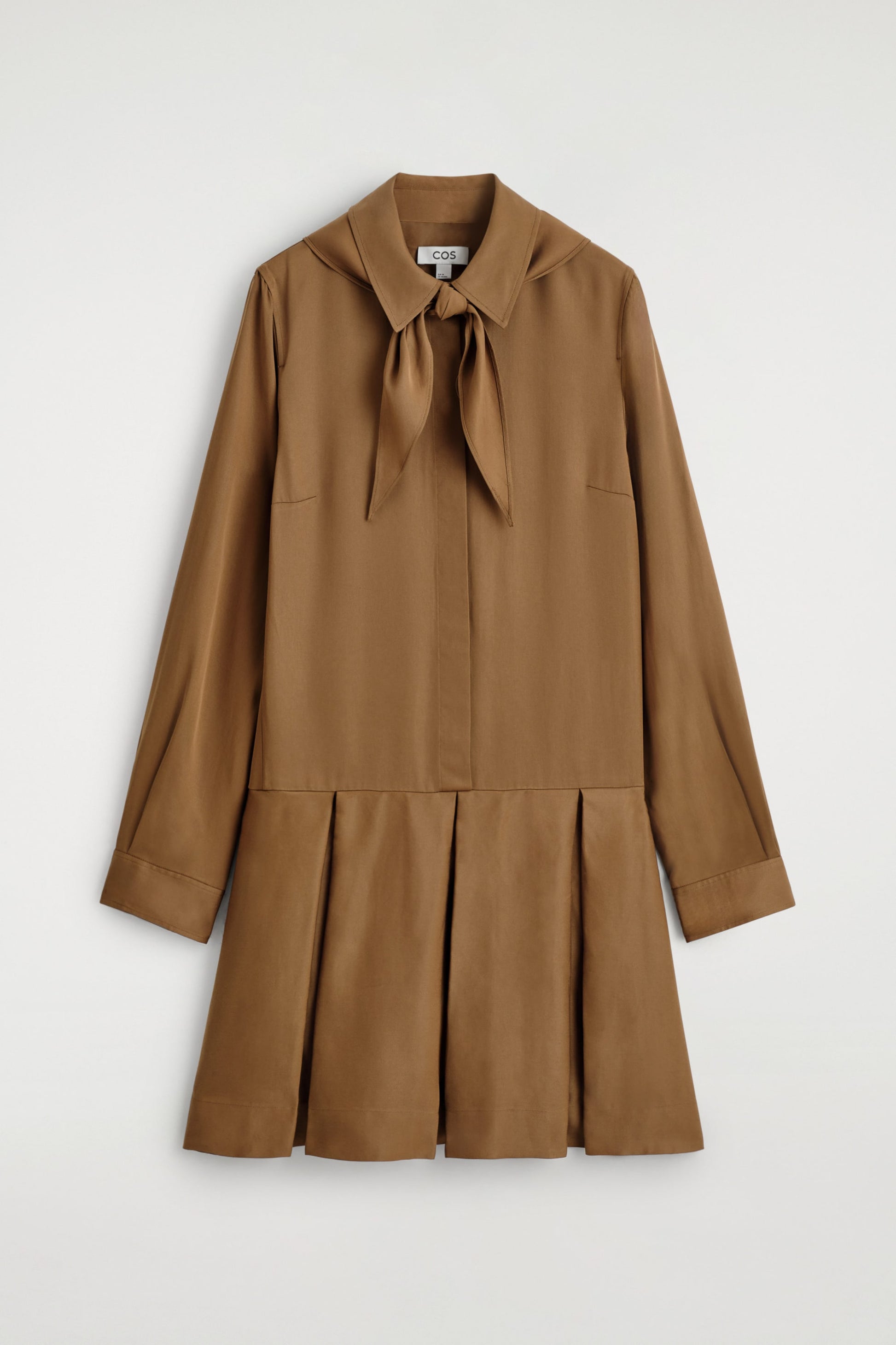 Scarf-Detail Dropped-Waist Mini Dress Newin.Style Scarf-Detail Dropped-Waist Mini Dress Newin.Style