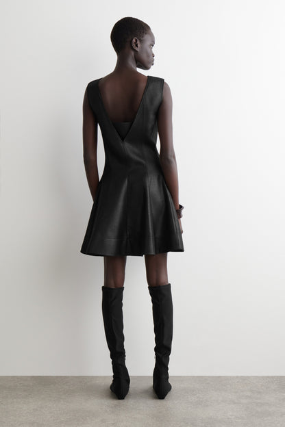 Metallic Wool-Blend Mini Dress