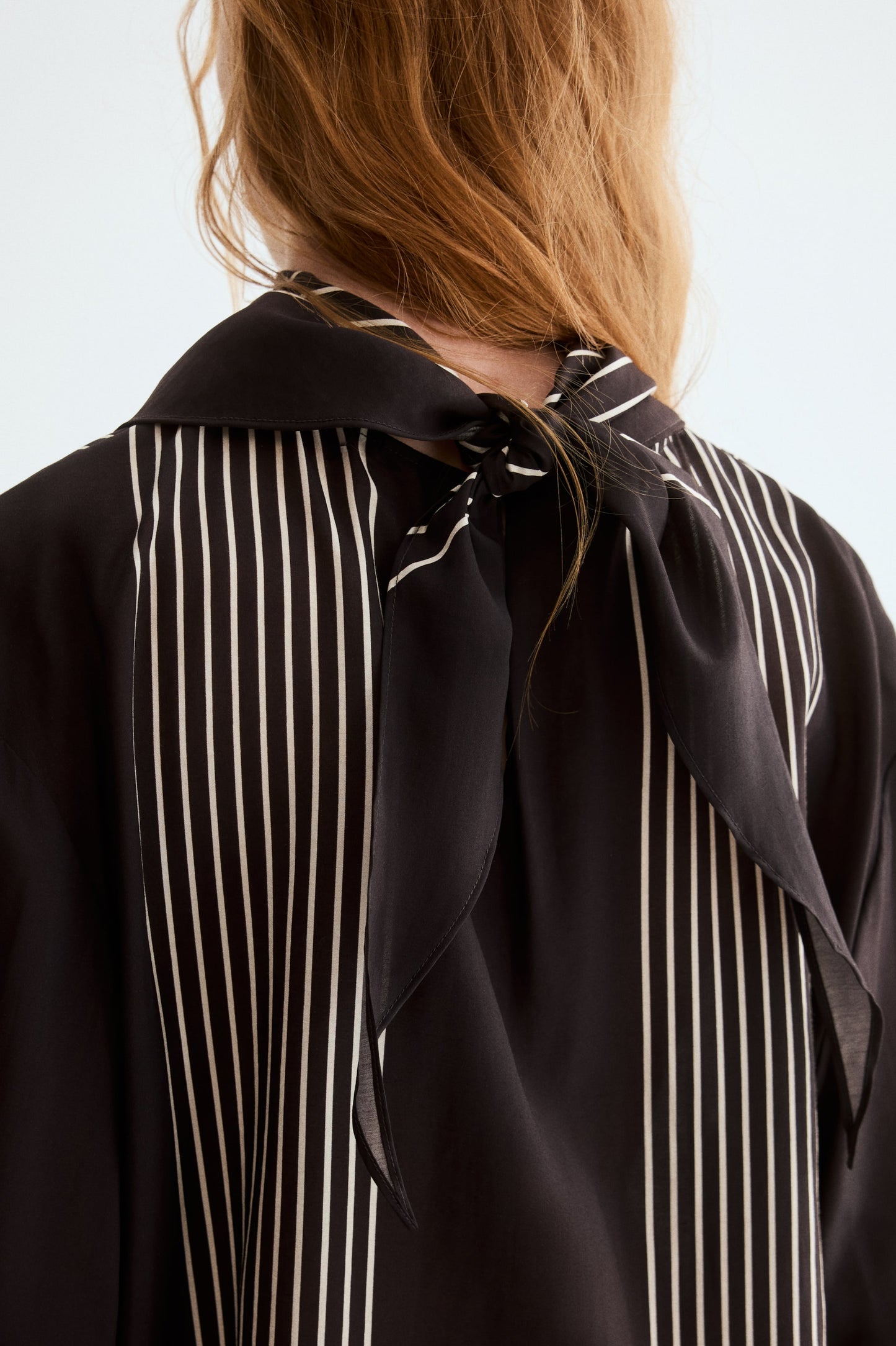 Scarf-detail blouse