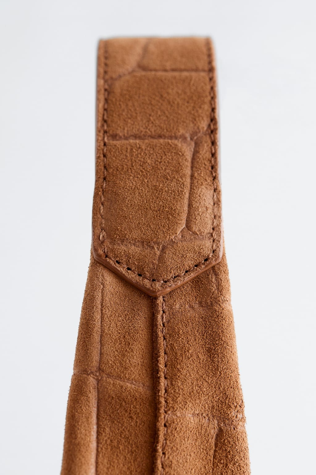 Small Suede Croco Tote Bag