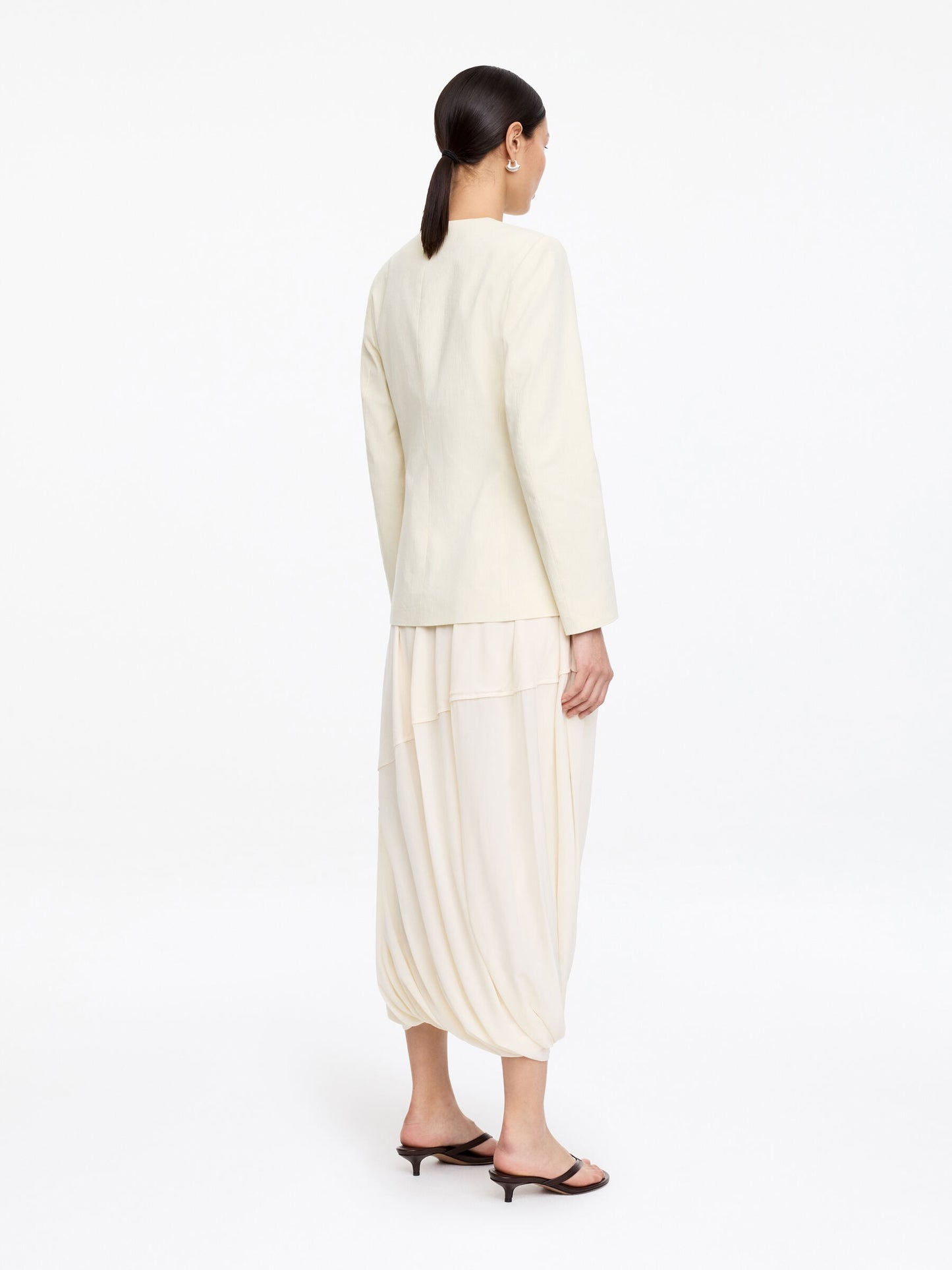 Linen-Blend Blazer