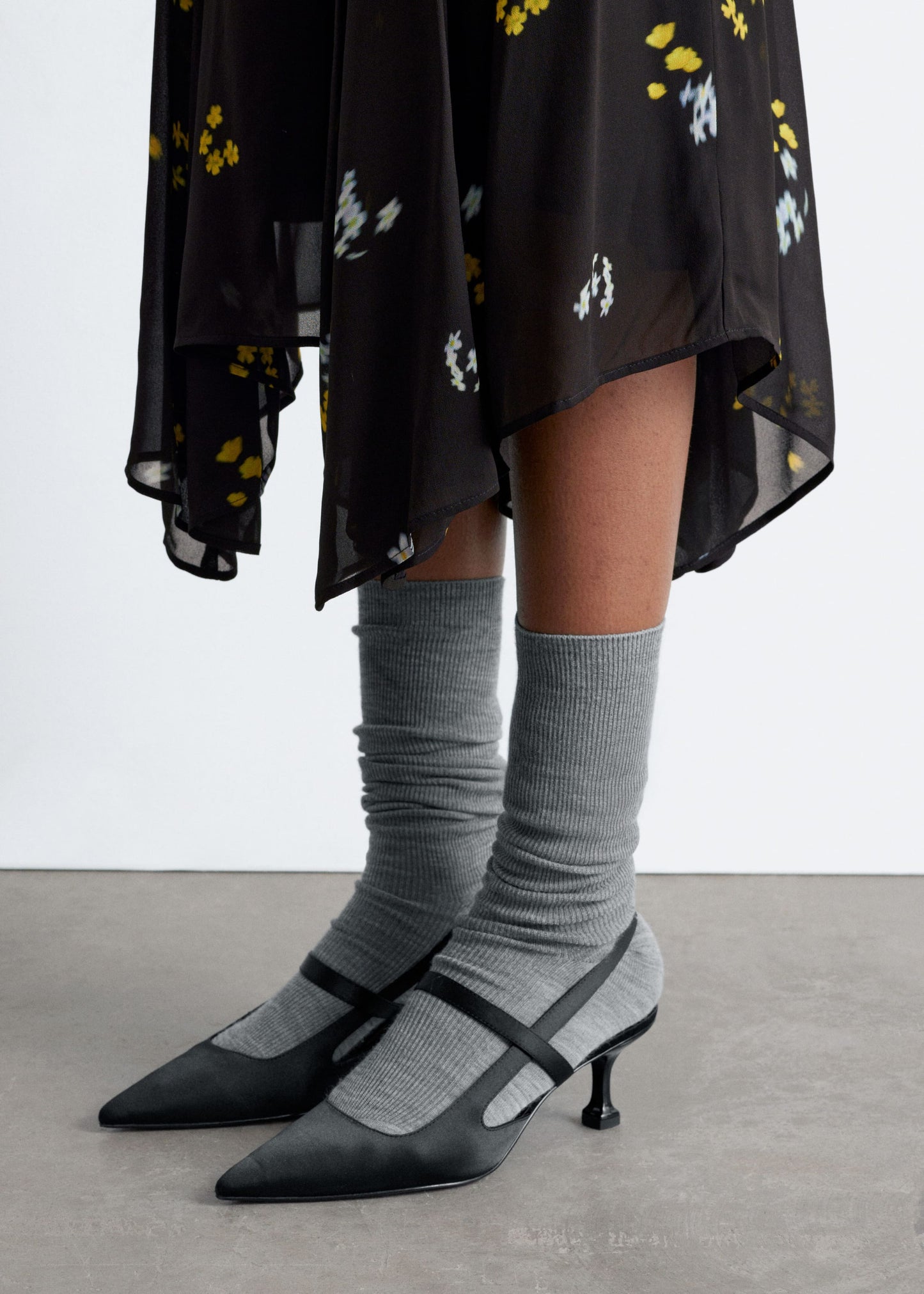 Asymmetric Midi Skirt