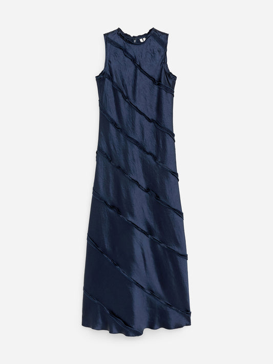Frill Satin Dress