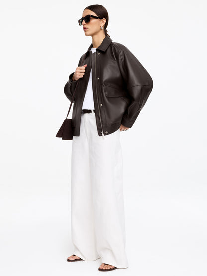 Relaxed Leather Jacket