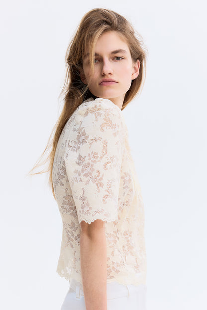 Lace top - Cream