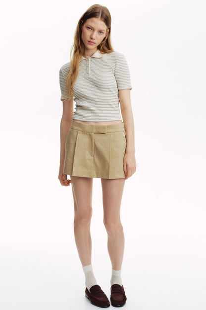 Tailored mini skort