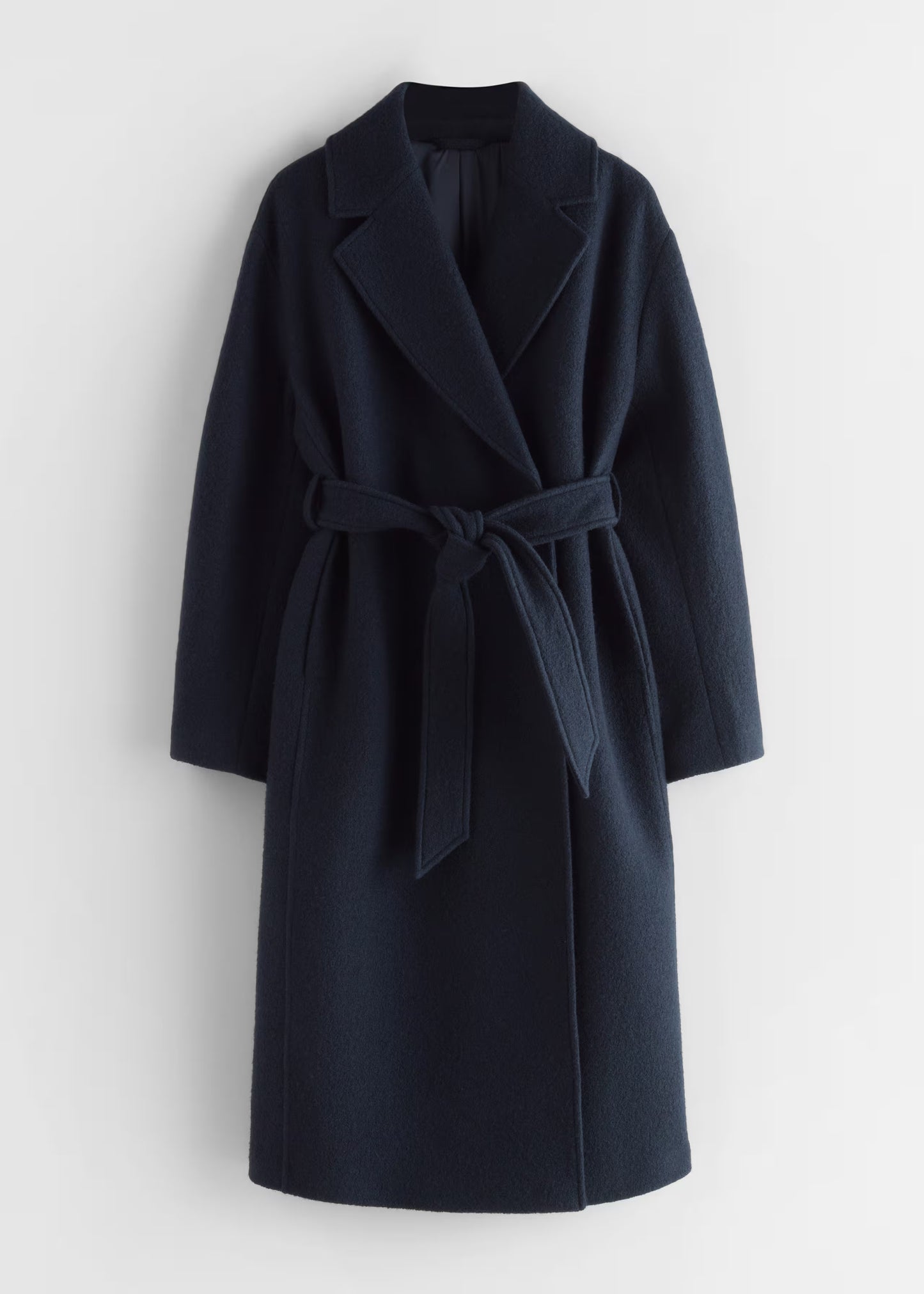 Voluminous Belted Wool Coat
