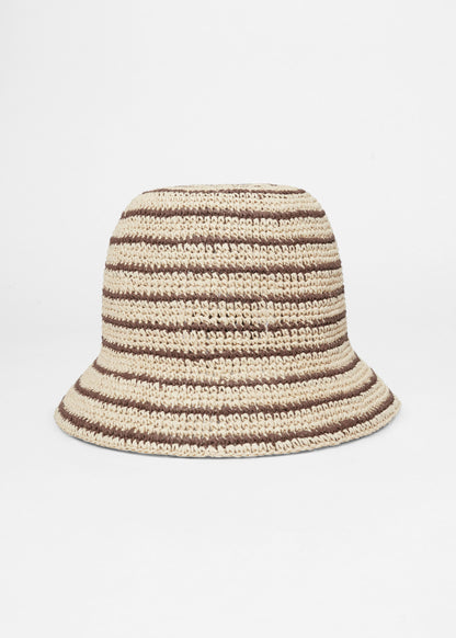 Woven Straw Bucket Hat