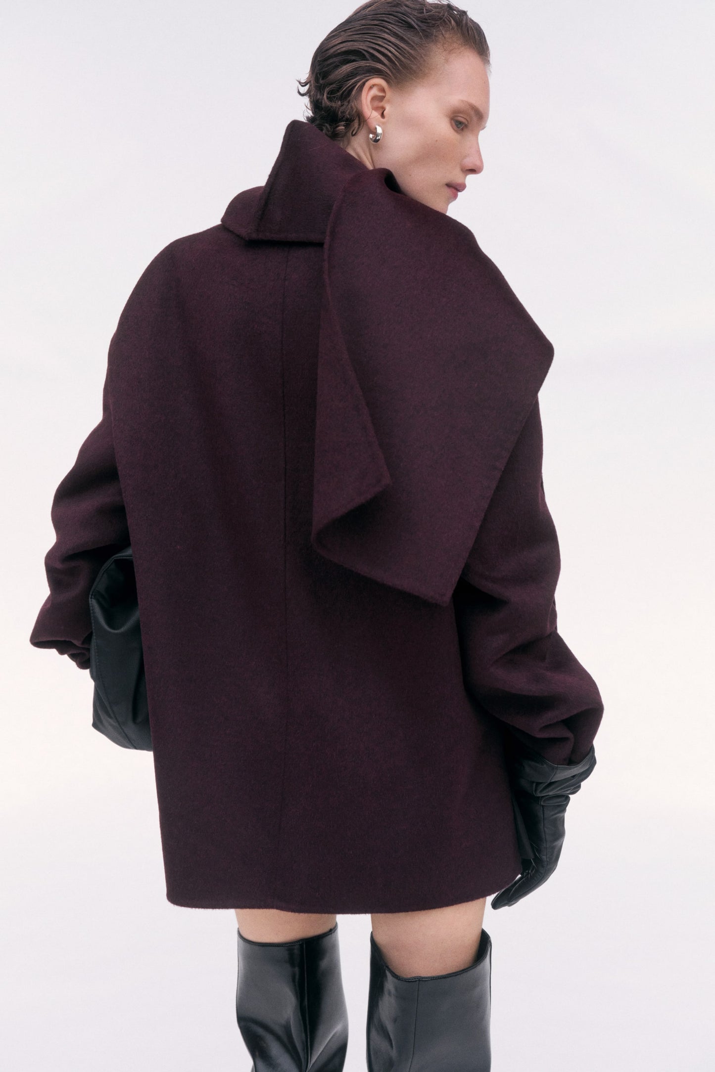 Handmade wool-blend coat