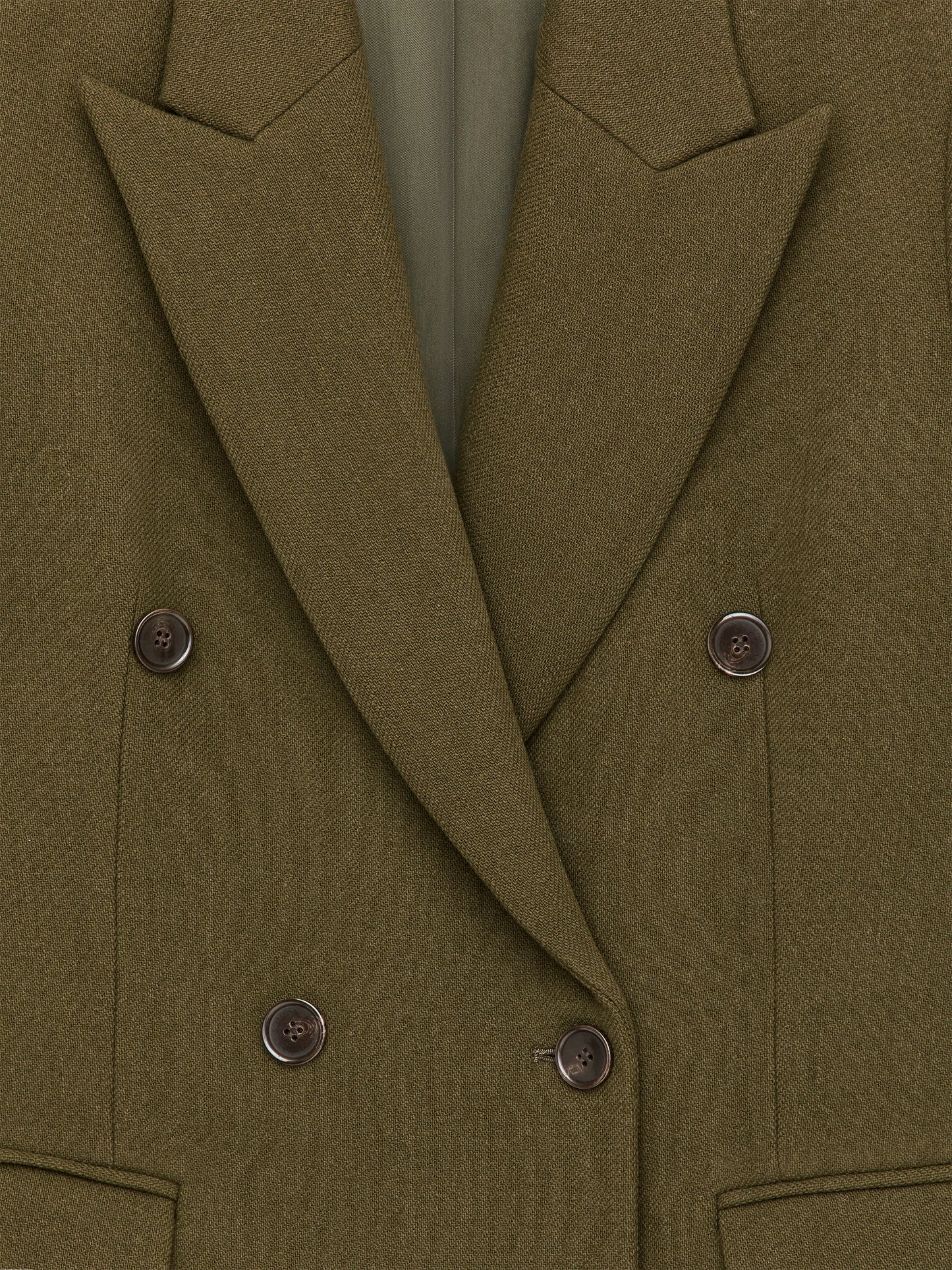 Tailored Wool-Blend Coat