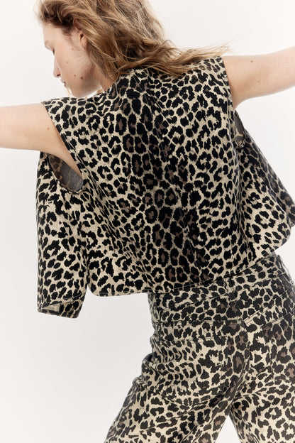 Animal Print Waistcoat