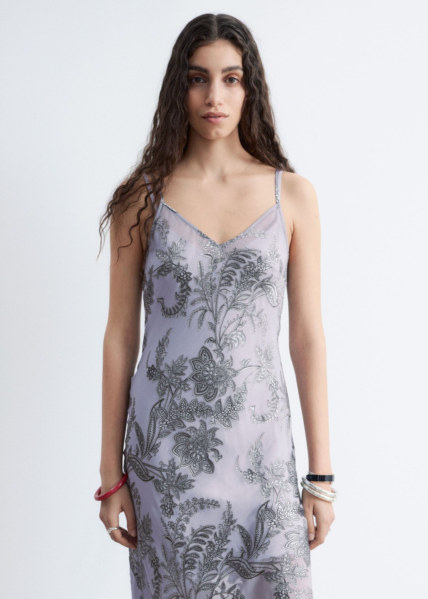 Floral Strap Midi Dress