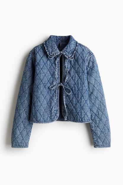 Quilted denim jacket