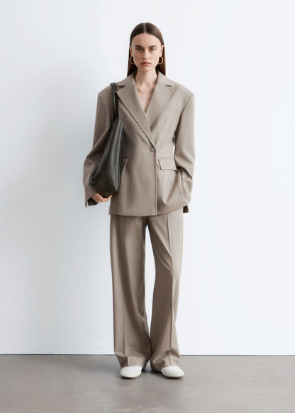 Tapered  Merino-Wool Blazer