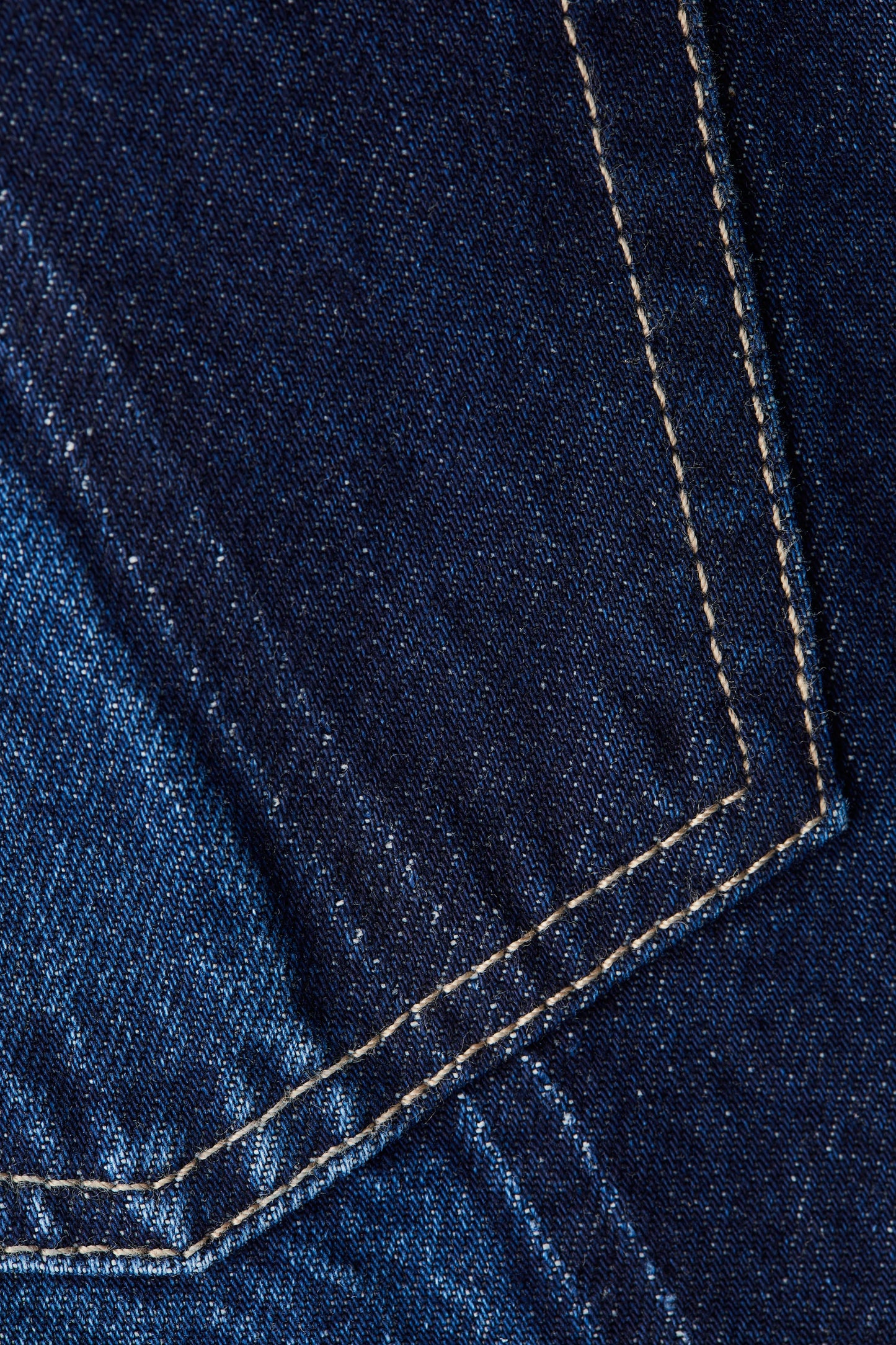 Two-toned straight-leg jeans
