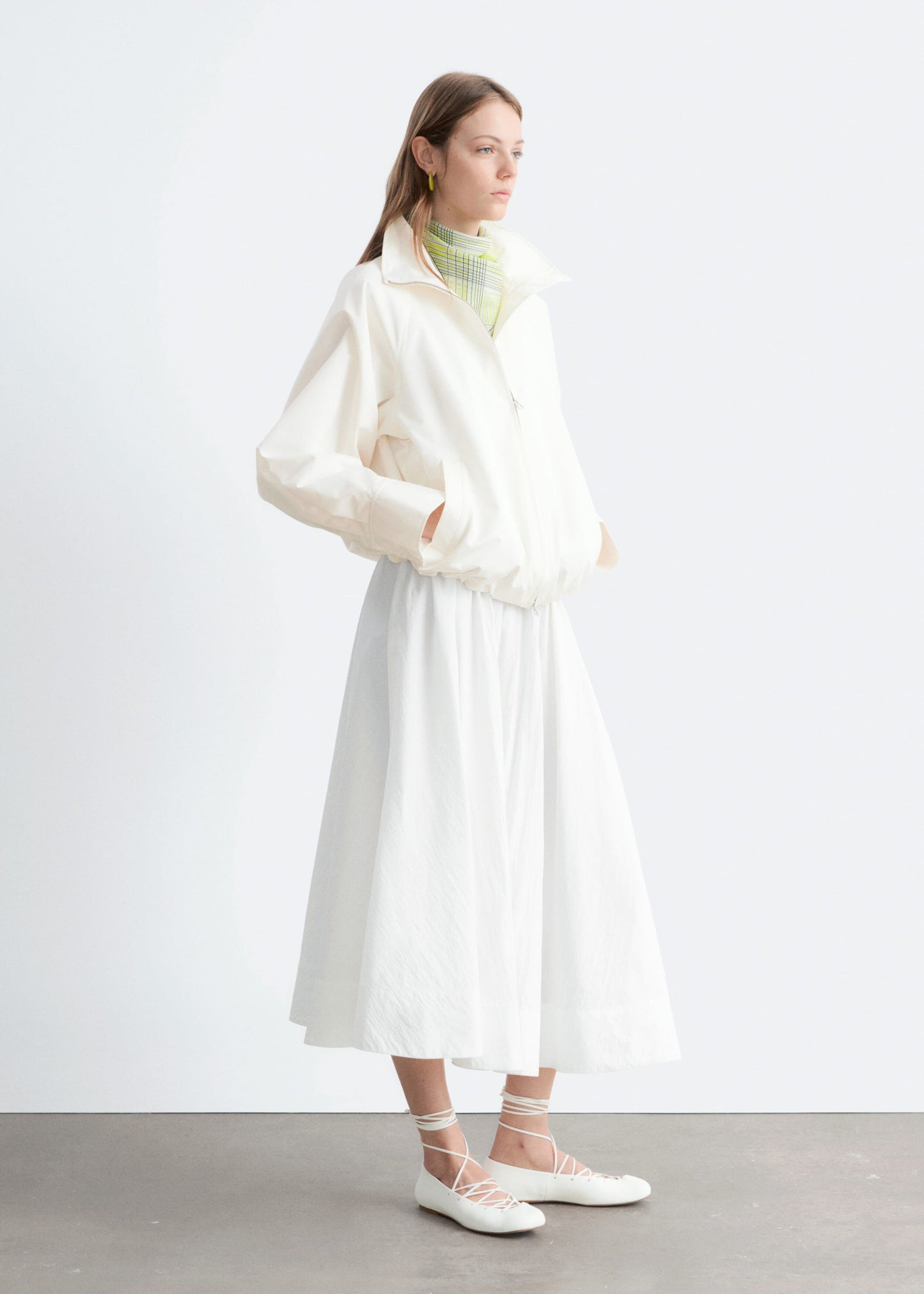Zip-Up Twill Jacket