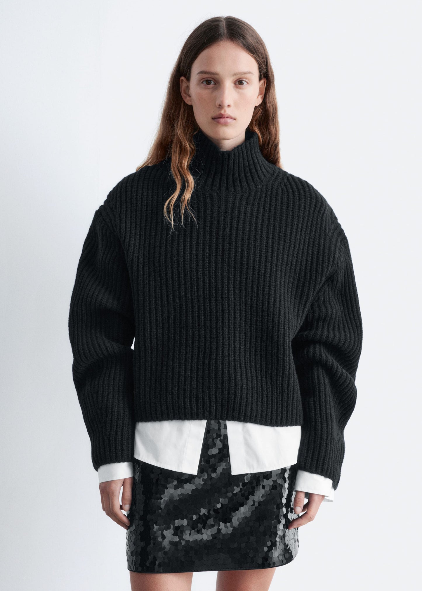 Cropped Turtleneck Jumper