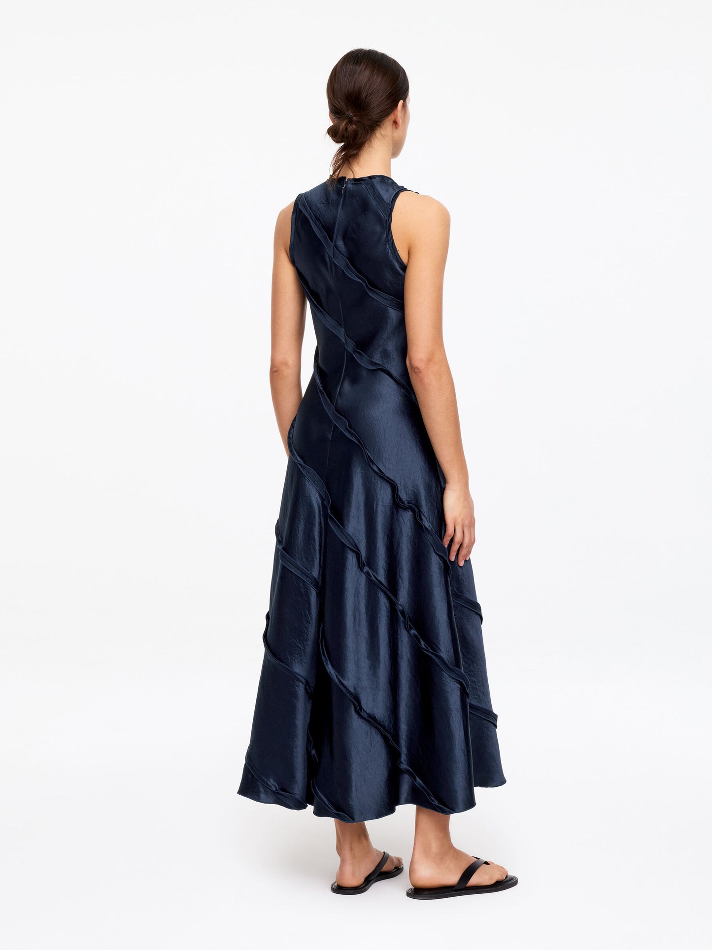 Frill Satin Dress