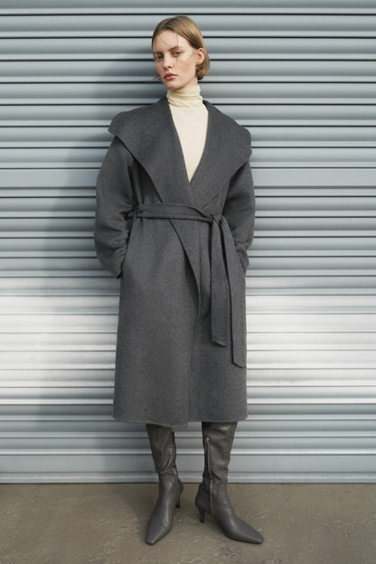 Handmade wool-blend coat